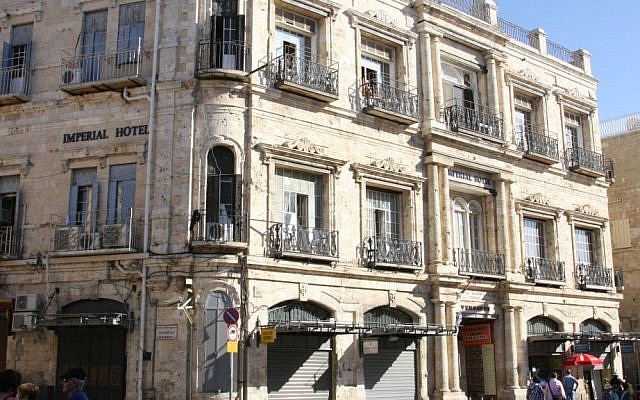 The New Imperial Hotel in Jerusalem's Old City. (Shmuel Bar-Am)