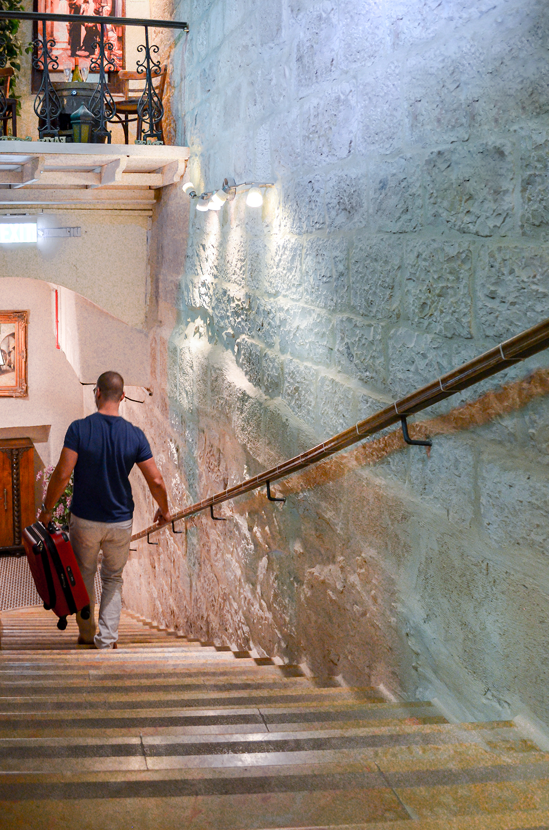 Hotel Staircase (note that there is NO lift at the hotel). All rooms are accessible by stairs. 